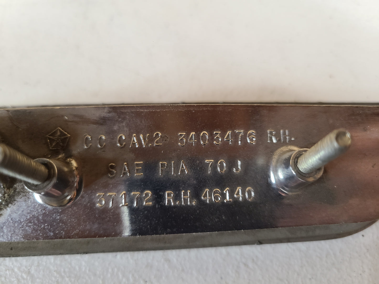 1970/1971 Dodge Challenger Rear RH Side Marker Light Assembly Part# 3403476