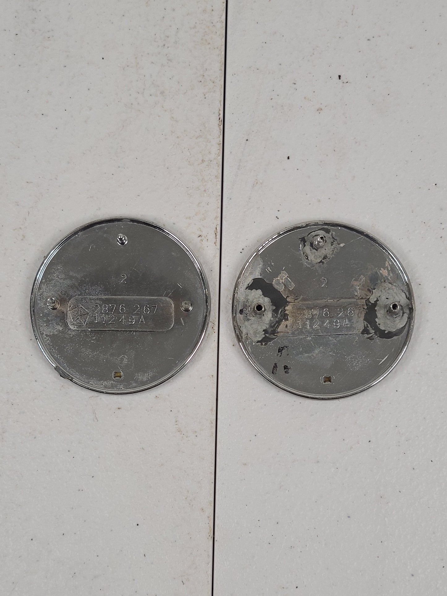 1968-1970 Dodge Charger Upper Door Pad Medalion/Emblem Part# 287626711249A