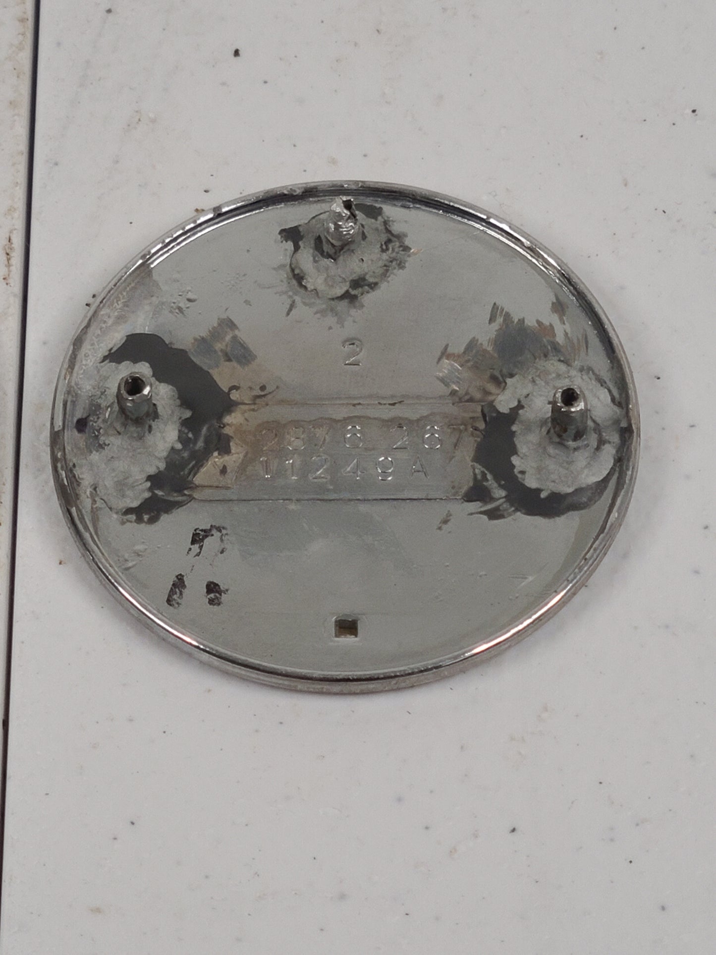 1968-1970 Dodge Charger Upper Door Pad Medalion/Emblem Part# 287626711249A