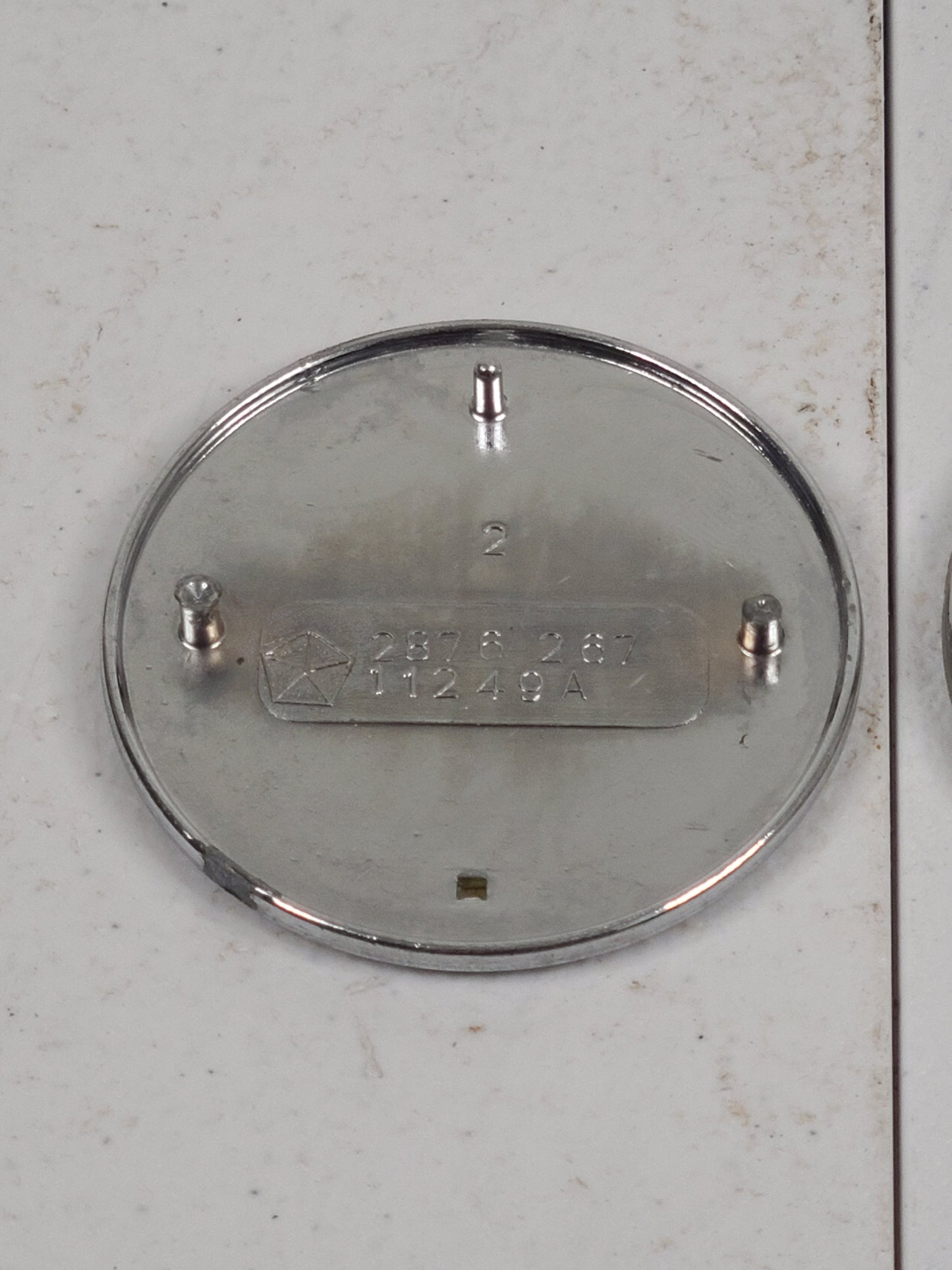 1968-1970 Dodge Charger Upper Door Pad Medalion/Emblem Part# 287626711249A