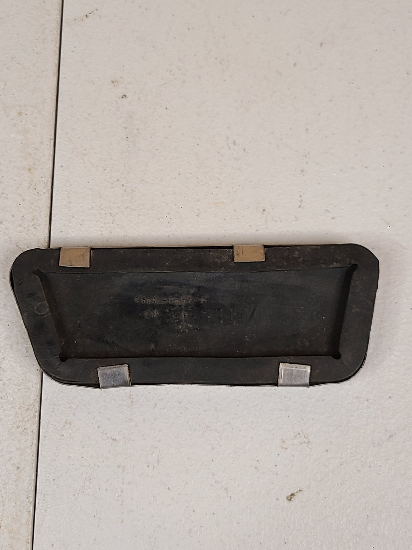 Rubber Brake Pedal Pad With Metal Trim