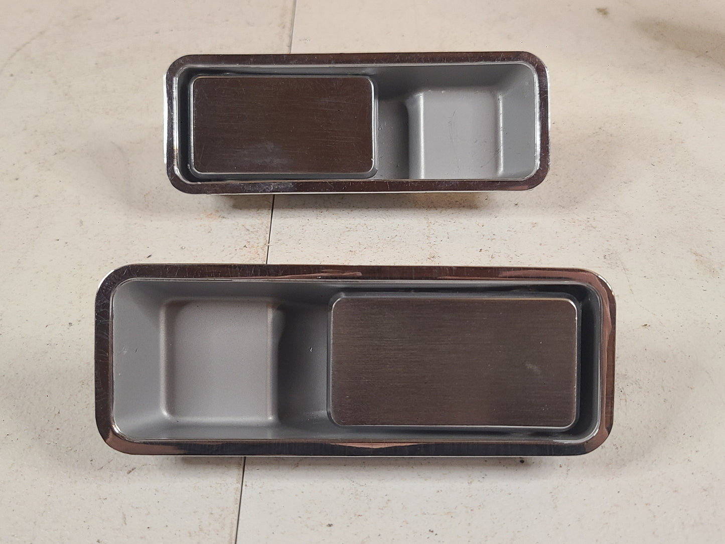 NOS 1968-1980 AMC Ambassador, Matador, Rebel Pacer Exterior Door Handle Set Part# 3602131/3602130