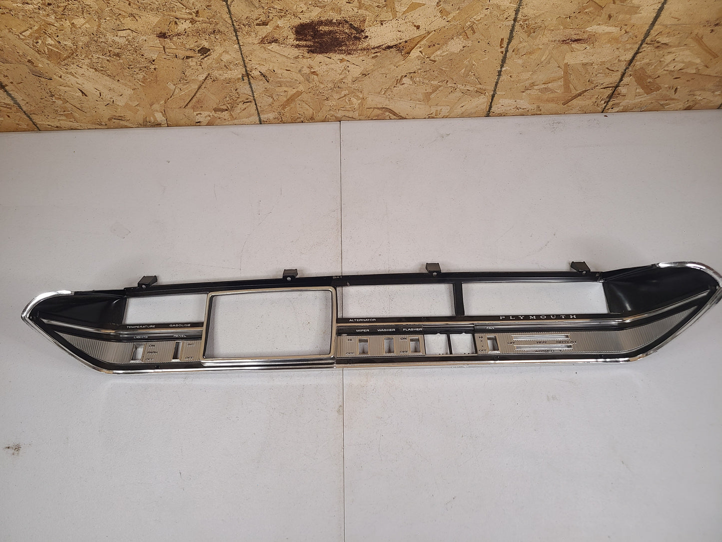 1967-68 Plymouth Fury Dash Bezel Part# 2857698