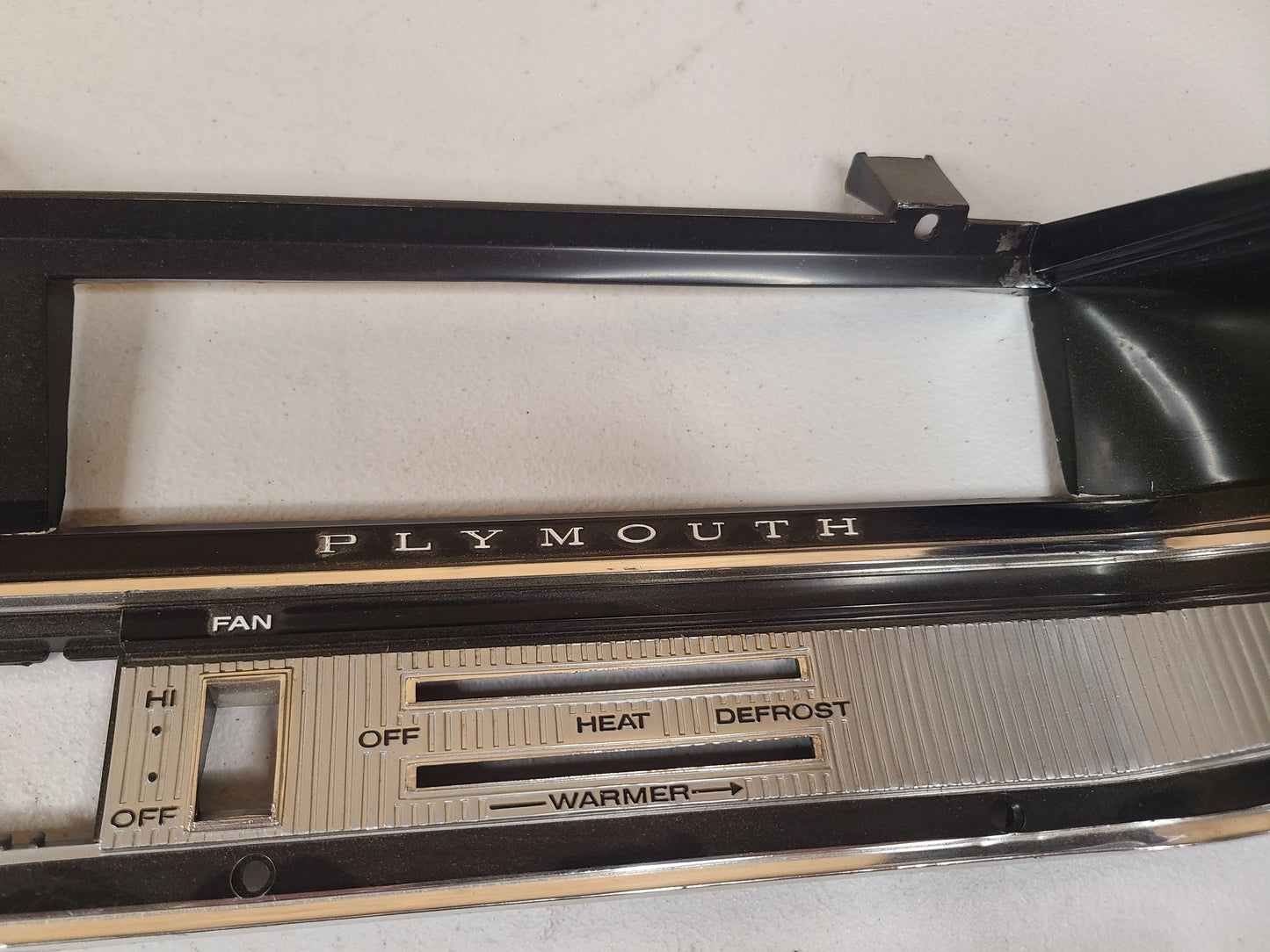 1967-68 Plymouth Fury Dash Bezel Part# 2857698