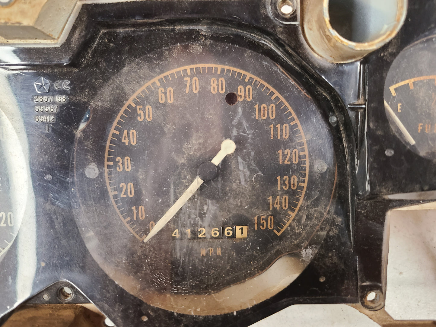 1968 Dodge Charger Rallye Guage Cluster Part# 2857158