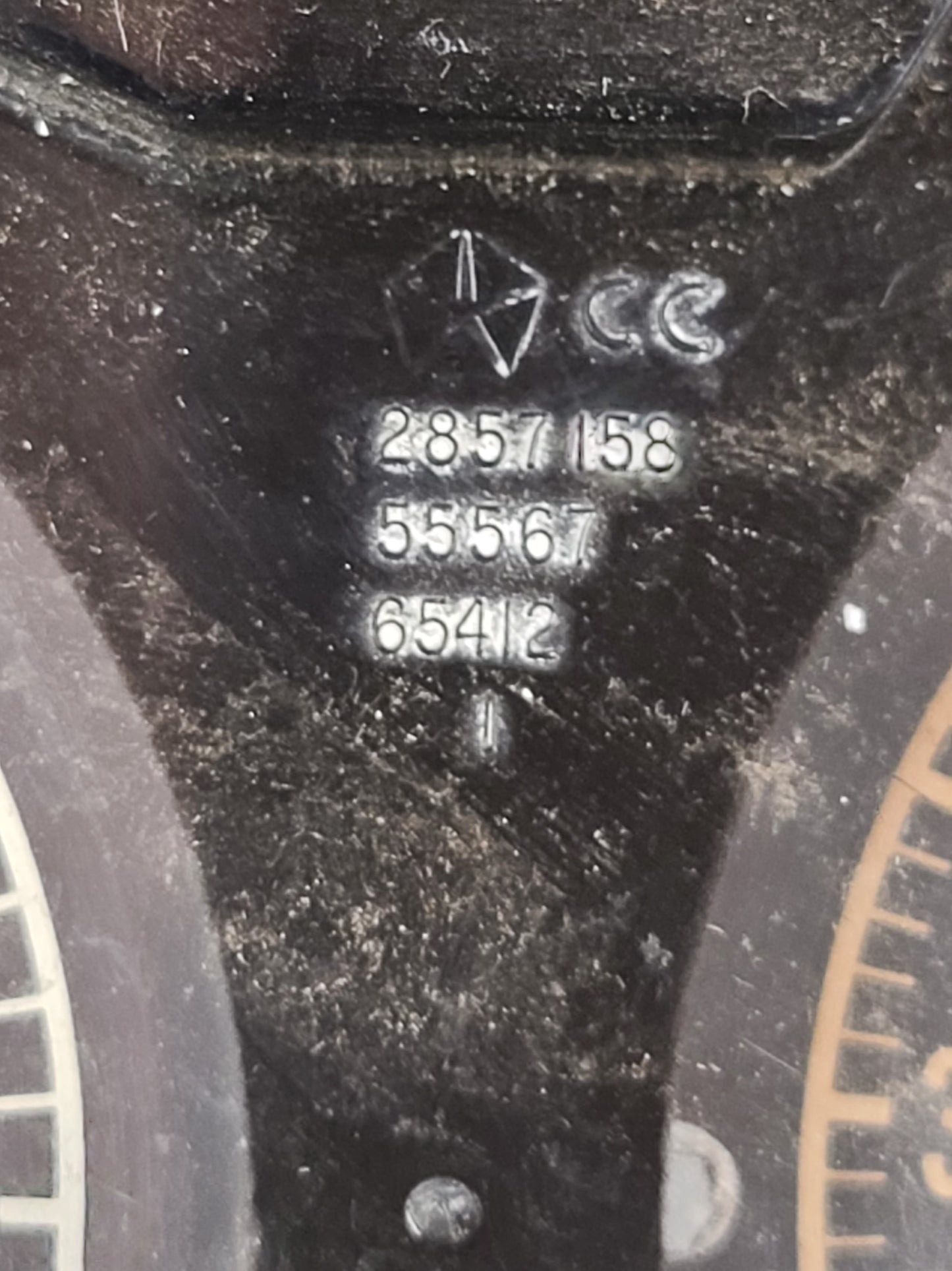 1968 Dodge Charger Rallye Guage Cluster Part# 2857158