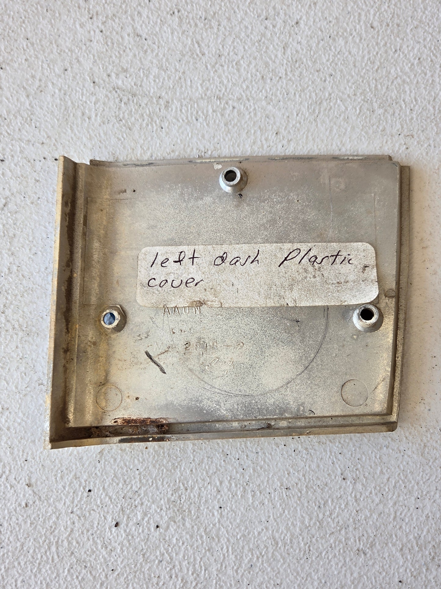 1964 Dodge Polara Push Button Automatic Dash Bezel Delete Plate